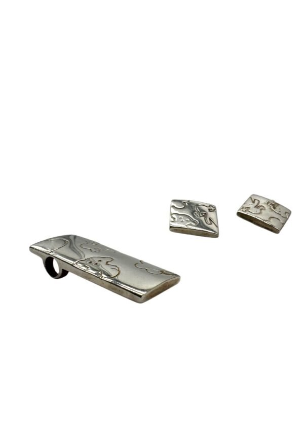TOUS - SET PENDANT & EARRINGS SILVER - Image 7